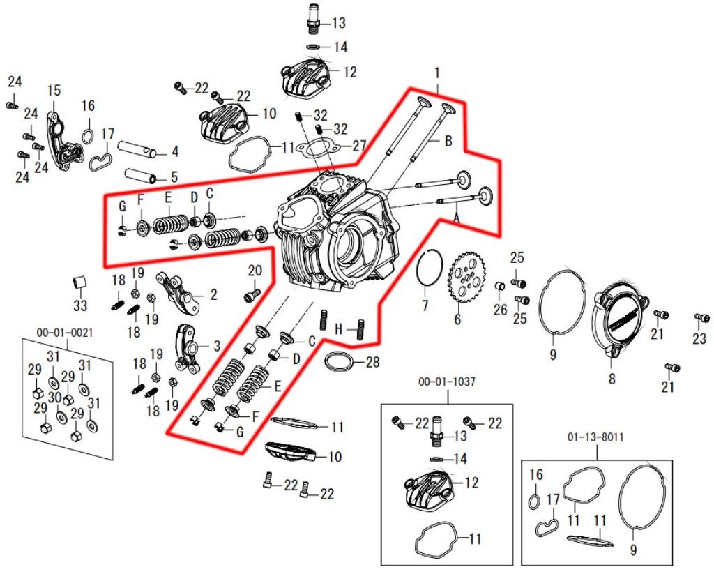 SP武川 SPタケガワ 【補修部品】 シリンダーヘッドサブ ASSY. シリンダーヘッド エンジンパーツ エンジン|ウェビック 店