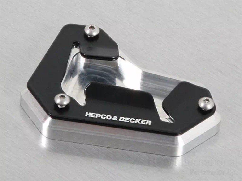 HEPCO＆BECKER ヘプコ＆ベッカー サイドスタンドエンド Tiger 1200 Rally Pro Explorer GT TRIUMPH トライアンフ スタンドパッド・エクステンション フレーム｜ウェビック　店