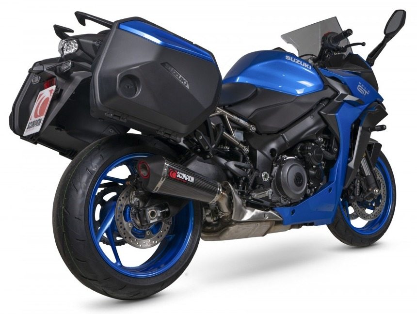 SCORPION スコーピオン セルケトテーパー スリップオンマフラー GSX-S 1000 GT GX SUZUKI スズキ マフラー タイプ：Carbon Fibre Sleeve／重量：1.4Kg