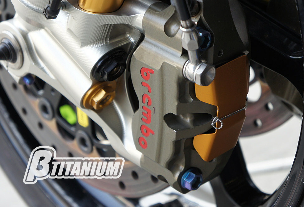 βTITANIUM ベータチタニウム フロントキャリパー マウントチタンボルトキット カラー バイク用品 | windowmaker.com