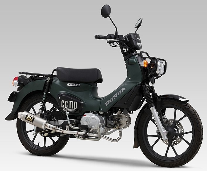 YOSHIMURA ヨシムラ 機械曲 GP-MAGNUMサイクロン TYPE-DOWN EXPORT SPEC 政府認証 スーパーカブ110 CC110 HONDA ホンダ フルエキゾーストマフラー マフラー タイプ：SC (カーボンカバー)重量3.2kg