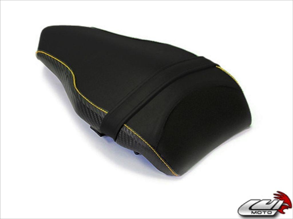 LUIMOTO ルイモト リアシートカバー 848 1098 1198 DUCATI ドゥカティ シートカバー シート関連 外装 カラー:CFブラック/イエローステッチ|ウェビック 店