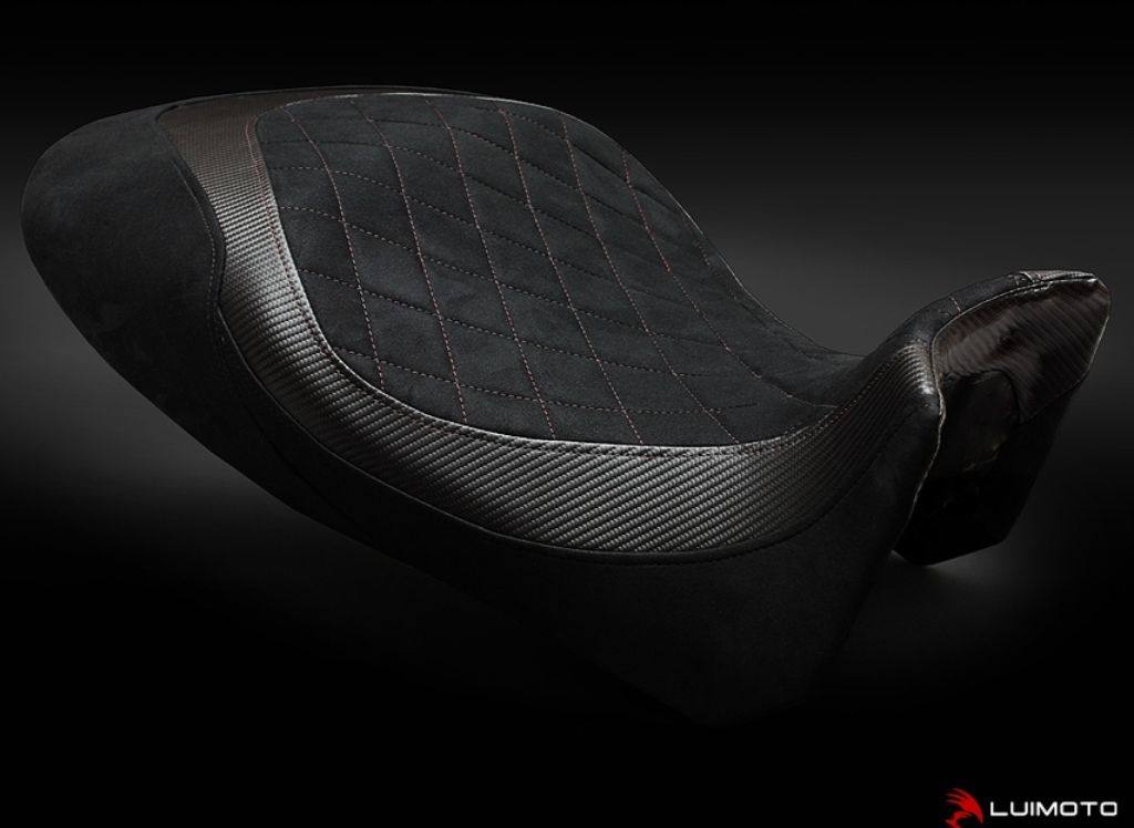 LUIMOTO ルイモト フロントシートカバー DIAVEL DUCATI ドゥカティ シートカバー シート関連 外装 カラー：ブラックキルト／ブラックステッチ