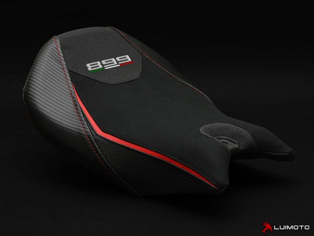 LUIMOTO ルイモト フロントシートカバー PANIGALE 899 DUCATI ドゥカティ シートカバー シート関連 外装 カラー：CFブラック／レッドステッチ