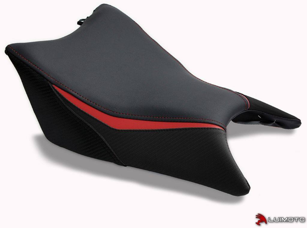 LUIMOTO ルイモト フロントシートカバー CBR250R HONDA ホンダ シートカバー シート関連 外装 カラー:レッドステッチ/レッド/CFブラック|ウェビック 店