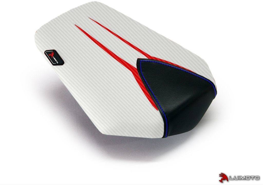 LUIMOTO ルイモト リアシートカバー CBR1000RR HONDA ホンダ シートカバー シート関連 外装 カラー：CFパール／CFレッド／ブラックパネルステッチブルー