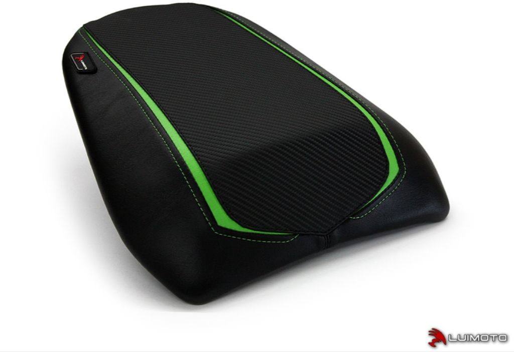 LUIMOTO ルイモト リアシートカバー Ninja650 ER6N ER6F KAWASAKI カワサキ シートカバー シート関連 外装 カラー：ディープライム／グリーンステッチ