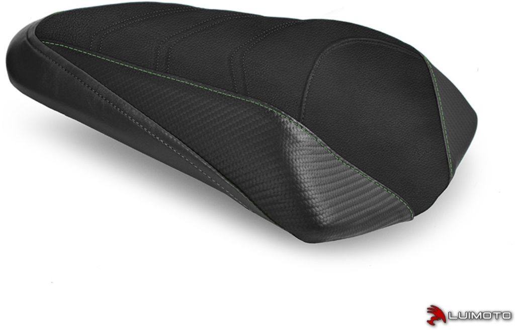 LUIMOTO ルイモト リアシートカバー Ninja1000 KAWASAKI カワサキ シートカバー シート関連 外装 カラー：ブラック／CFブラック／ライムグリーンステッチ｜ウェビック　店