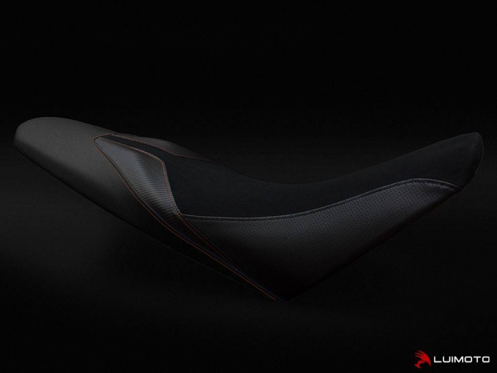 LUIMOTO ルイモト フロントシートカバー 690 DUKE KTM シートカバー シート関連 外装 カラー：スウェード／オレンジステッチ／SPブラック
