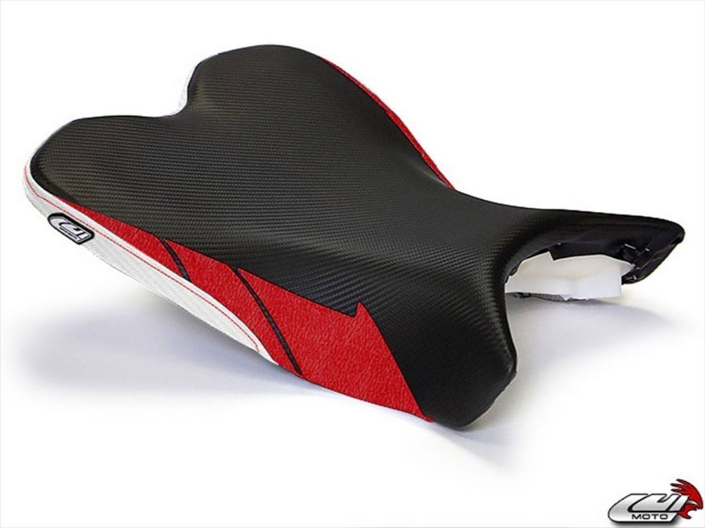 LUIMOTO ルイモト フロントシートカバー YZF-R1 YAMAHA ヤマハ シートカバー シート関連 外装 カラー:ディープレッド/CFパール/レッドステッチ|ウェビック 店