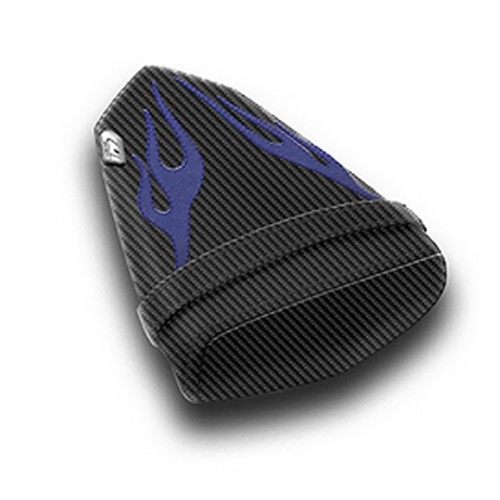 LUIMOTO ルイモト リアシートカバー YZF-R6 YAMAHA ヤマハ シートカバー シート関連 外装 カラー:CFブラック/ディープブルー/ブルーステッチ|ウェビック 店