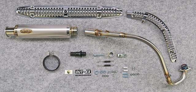 OUTEX アウテックス OUTEXマフラー クロスカブ110 クロスカブ HONDA ホンダ フルエキゾーストマフラー マフラー サイレンサータイプ：ストレート構造 / サイレンサー素材：チタングラデーション