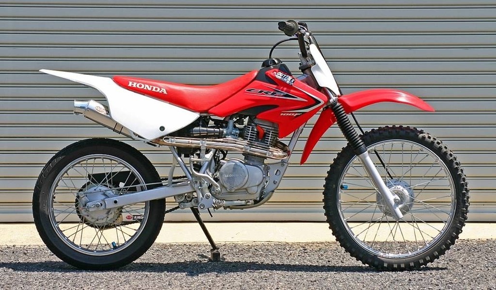OUTEX アウテックス OUTEXマフラー CRF100F HONDA ホンダ フルエキゾーストマフラー マフラー サイレンサー素材：チタングラデーション