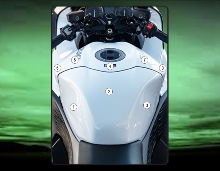 EAZI-GUARD イージーガード PPF FULL TANK PROTECTION GSXR1300R HAYABUSA SUZUKI スズキ プロテクションフィルム・保護フィルム 外装