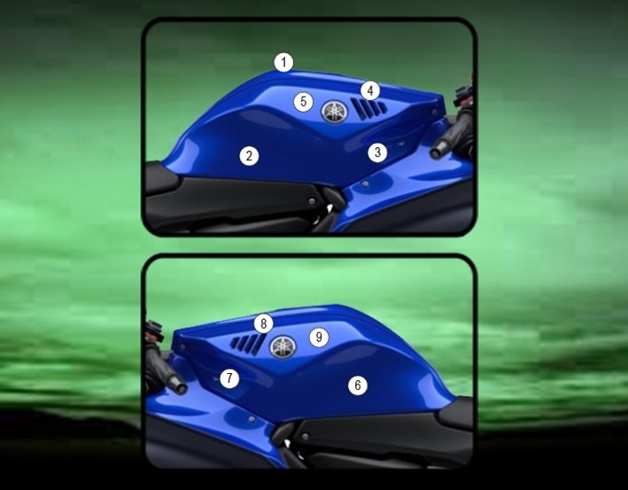 EAZI-GUARD イージーガード PPF FULL TANK PROTECTION R7 YAMAHA ヤマハ プロテクションフィルム・保護フィルム 外装