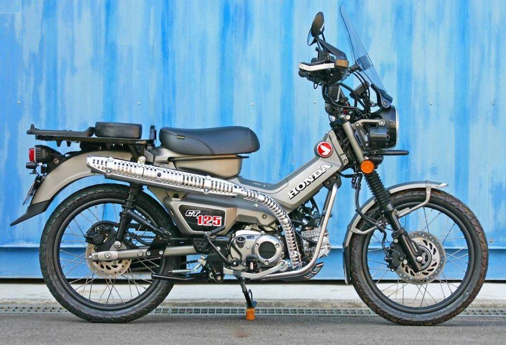 しりもち OUTEX CT125 アップタイプマフラー JA55 しりもち OUTEX CT125 アップタイプマフラー JA55 CT125(JA55
