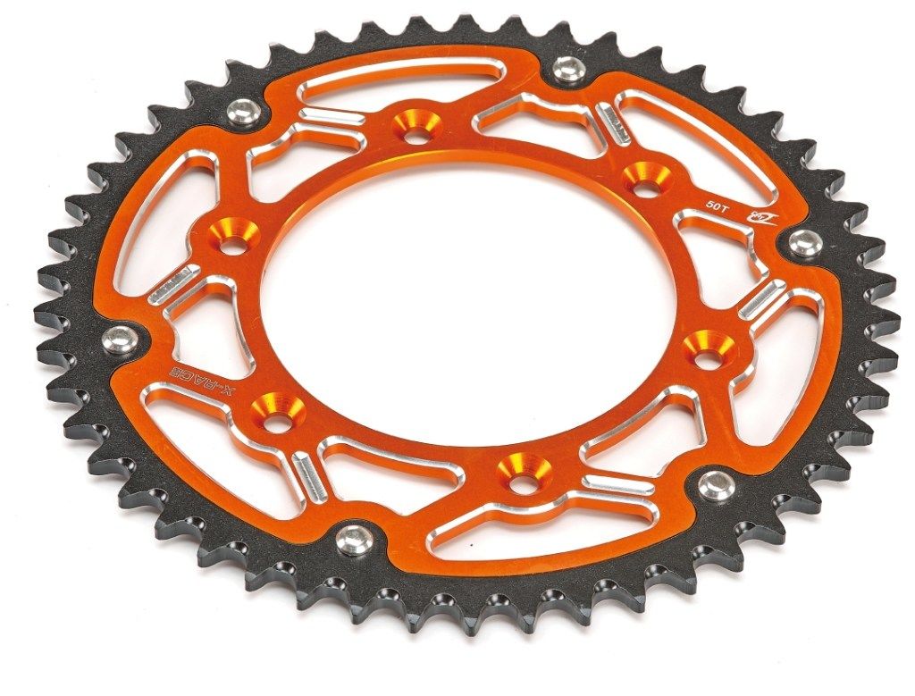 Kite カイト リアスプロケット SXF EXCF TC FC TE FE TX FX MCF ECF EXF KTM HUSQVARNA ハスクバーナ GASGAS ガスガス ドリブンスプロケット・リアスプロケット 駆動系 丁数：50T / カラー：ORANGE｜ウェビック　店
