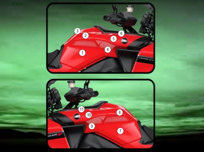 EAZI-GUARD イージーガード PPF FULL TANK PROTECTION Tracer 9 YAMAHA ヤマハ プロテクションフィルム・保護フィルム 外装