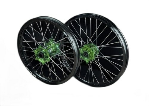 TGR TECHNIX GEAR TGRテクニクスギア TYPE-R Motocross(モトクロス/エンデューロ)用ホイール(F単体) KLX230 KLX230S KLX230SE KLX230SM KLX230R KLX230RS KAWASAKI カワサキ ホイール ホイール関連 足回り ハブカラー:ブルー / ニップルカラー:グリーン|ウェビック 店