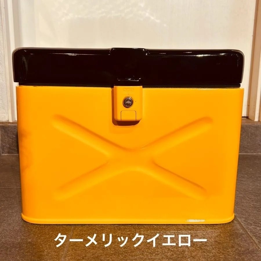 KOTANI MOTORS コタニモータース 武装戦線第四倉庫BOX 銃弾ボックス ツートンカラー ハンター専用ステー付き ハンターカブ HONDA ホンダ トップケース・テールボックス 車体用バッグ・ケース カラー：ターメリックイエロー×黒