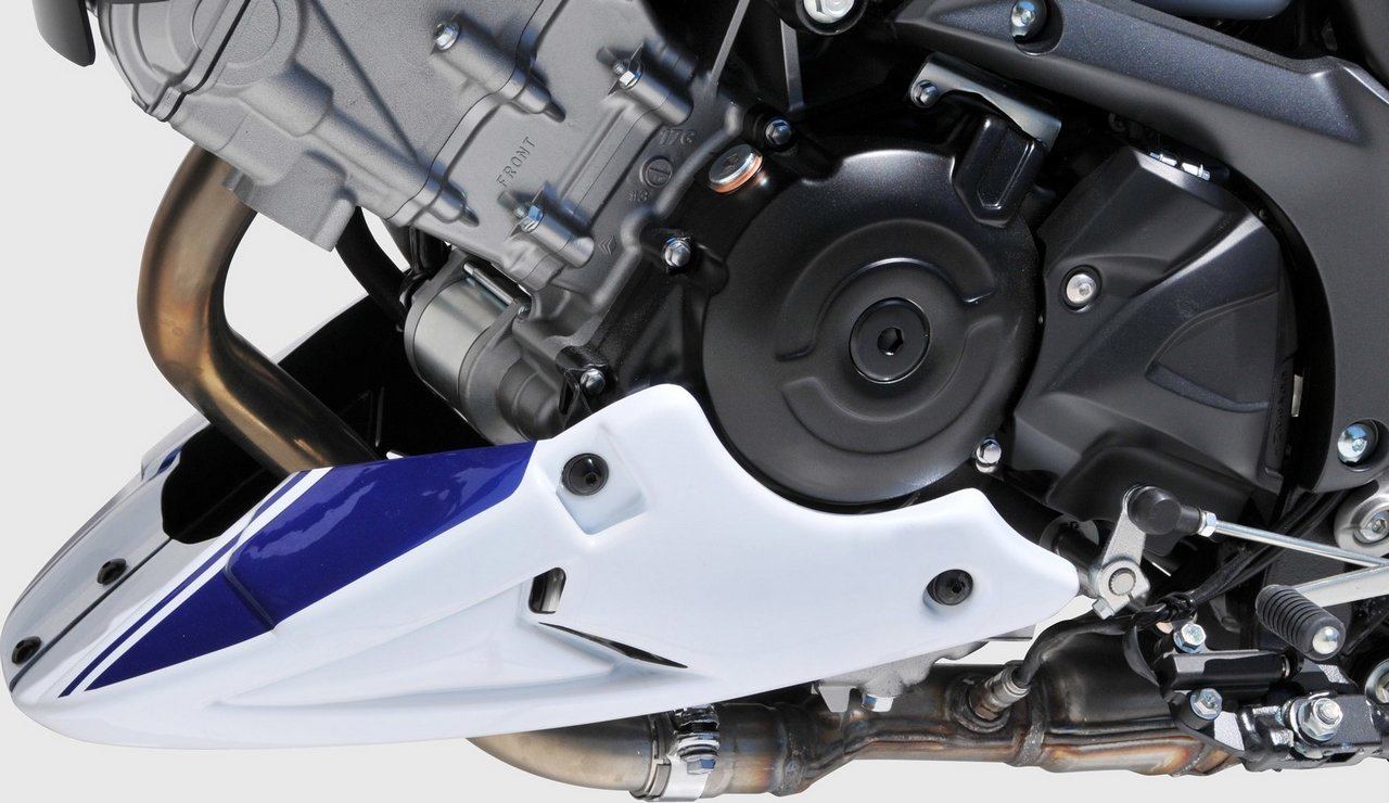 BODY STYLE ボディースタイル スポーツライン ベリーパン【Sportsline belly pan】 SV 650 SUZUKI スズキ アンダーカウル カウル関連 外装 カラー：ホワイト／ブルー