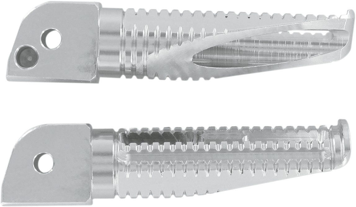 COMPETITION WERKES コンペティションワークス ステップ シルバー KAWASAKI 【COMP WRKS PEGS SIL， KAW [1620-0042]】 EX650R Ninja 2007 - 2015 Z1000 ZX-10R ZX-12R ZX-14R ZX-6R ZX-9R カワサキ フットペグ 足回り｜ウェビック　店