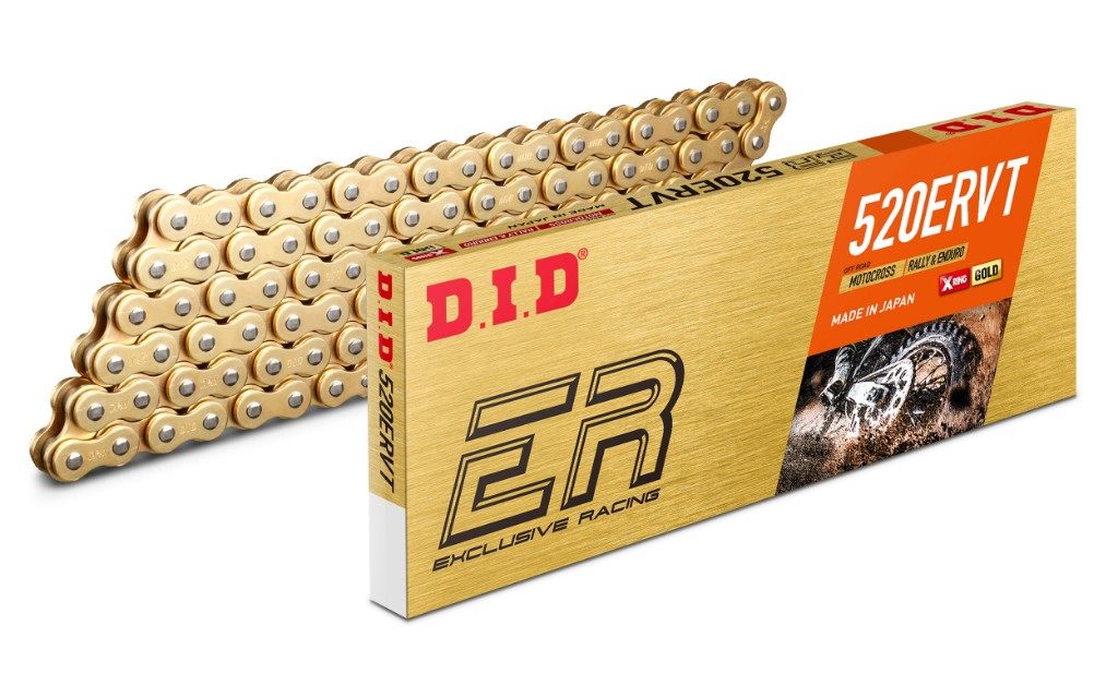 DID ダイドー ERシリーズチェーン 520ERVT ゴールド 【カシメ(ZJ)ジョイント付属】 HONDA ホンダ YAMAHA ヤマハ SUZUKI スズキ KAWASAKI カワサキ HUSQVARNA ハスクバーナ KTM チェーン 駆動系 リンク数:128|ウェビック 店