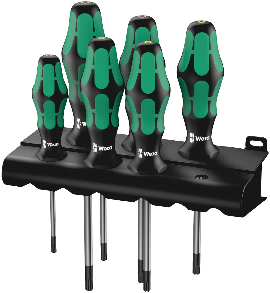WERA ヴェラ 6点入 いじり止めドライバーセット ラック付 セット工具