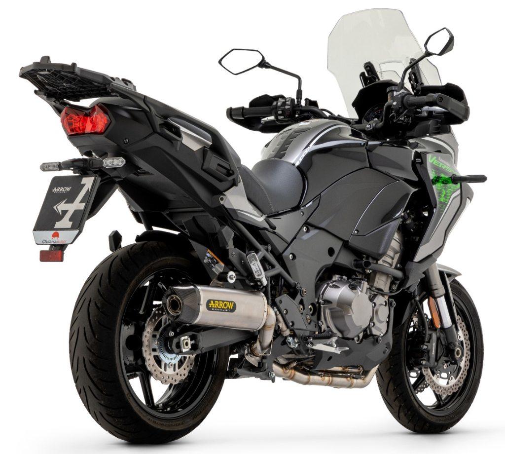ARROW アロー RACE-TECH スリップオンマフラー VERSYS 1000 KAWASAKI カワサキ マフラー サイレンサー材質：アルミニウムダーク