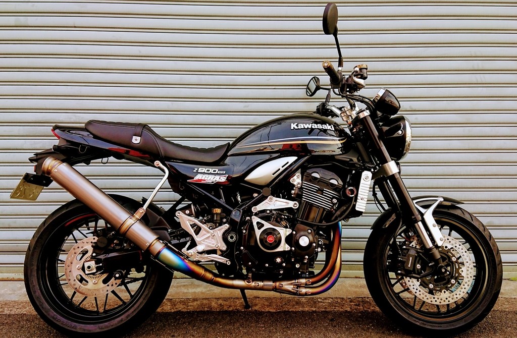 ASAHINA RACING アサヒナレーシング フルチタンEX GPフォーミュラ仕様 Z900RS KAWASAKI カワサキ フルエキゾーストマフラー マフラー サイレンサー長：480mm / オプション専用バッフル：あり / オプションタンデムブラケット：あり｜ウェビック　店