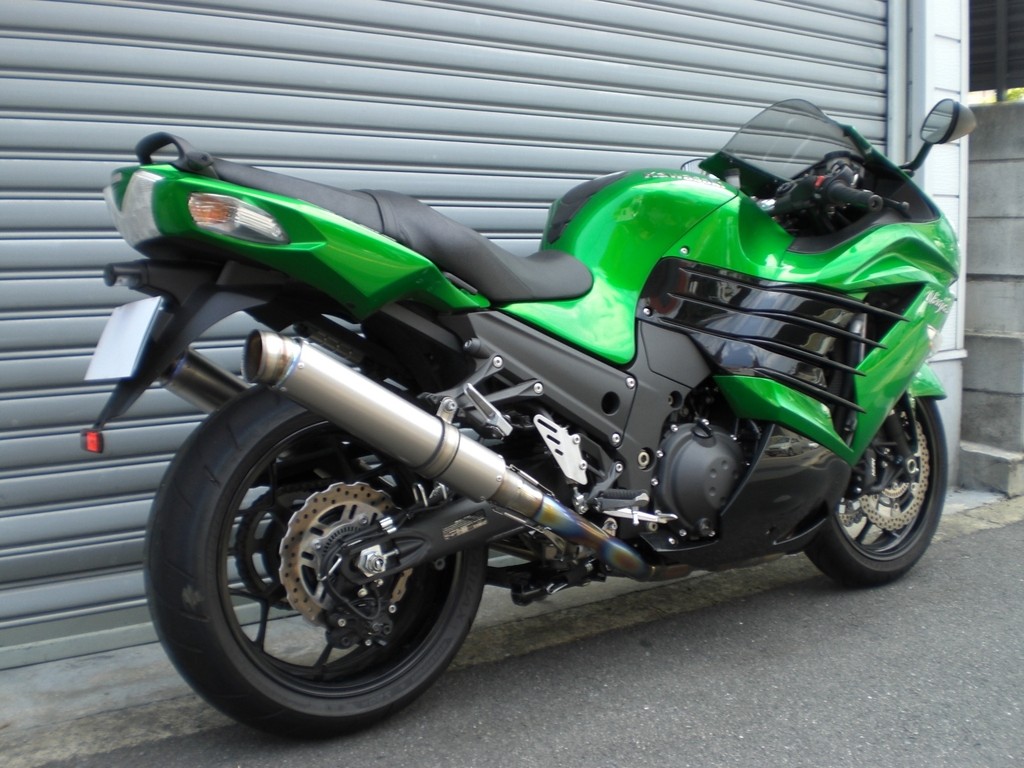 ASAHINA RACING アサヒナレーシング GPフォーミュラスリップオン ZX14R KAWASAKI カワサキ スリップオンマフラー マフラー タイプ：2本出し / サイレンサー長：480mm / オプション専用バッフル：ラージエンド用&times;2｜ウェビック　店