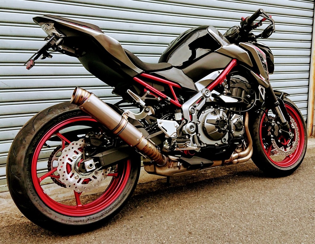 ASAHINA RACING アサヒナレーシング フルチタンGPフォーミュラスリップオン Z900 KAWASAKI カワサキ スリップオンマフラー マフラー サイレンサー長：480mm / オプションサイレンサーステー：あり
