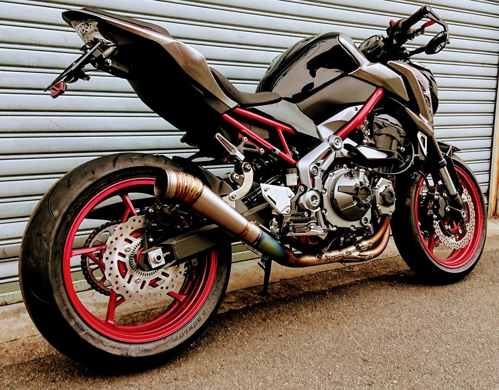 ASAHINA RACING アサヒナレーシング フルチタンEX GPメガフォン仕様 Z900 KAWASAKI カワサキ フルエキゾーストマフラー マフラー オプション専用バッフル:なし / オプションサイレンサーステー:あり|ウェビック 店