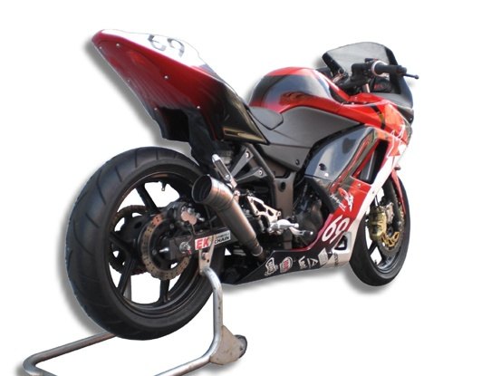 ASAHINA RACING アサヒナレーシング GPスタイル メガフォン スリップオン NINJA250R KAWASAKI カワサキ スリップオンマフラー マフラー