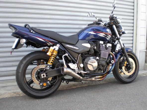 ASAHINA RACING アサヒナレーシング フルチタンEX GPスタイルメガフォン ショートタイプ XJR1300FI YAMAHA ヤマハ フルエキゾーストマフラー マフラー｜ウェビック　店