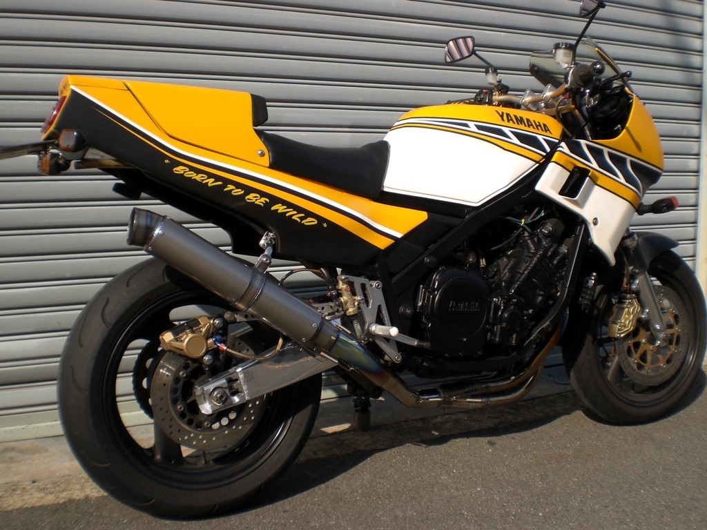 ASAHINA RACING アサヒナレーシング フルチタンEX GPフォーミュラサイレンサー仕様 FZ750 YAMAHA ヤマハ フルエキゾーストマフラー マフラー サイレンサー長：480mm / オプション専用バッフル：スタンダードエンド用