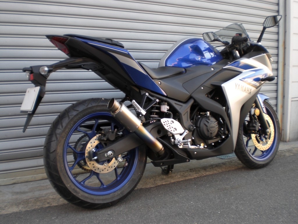 ASAHINA RACING アサヒナレーシング M1タイプ スリップオン R25 YAMAHA ヤマハ スリップオンマフラー マフラー オプション専用バッフル：あり / オプションサイレンサーステー：なし