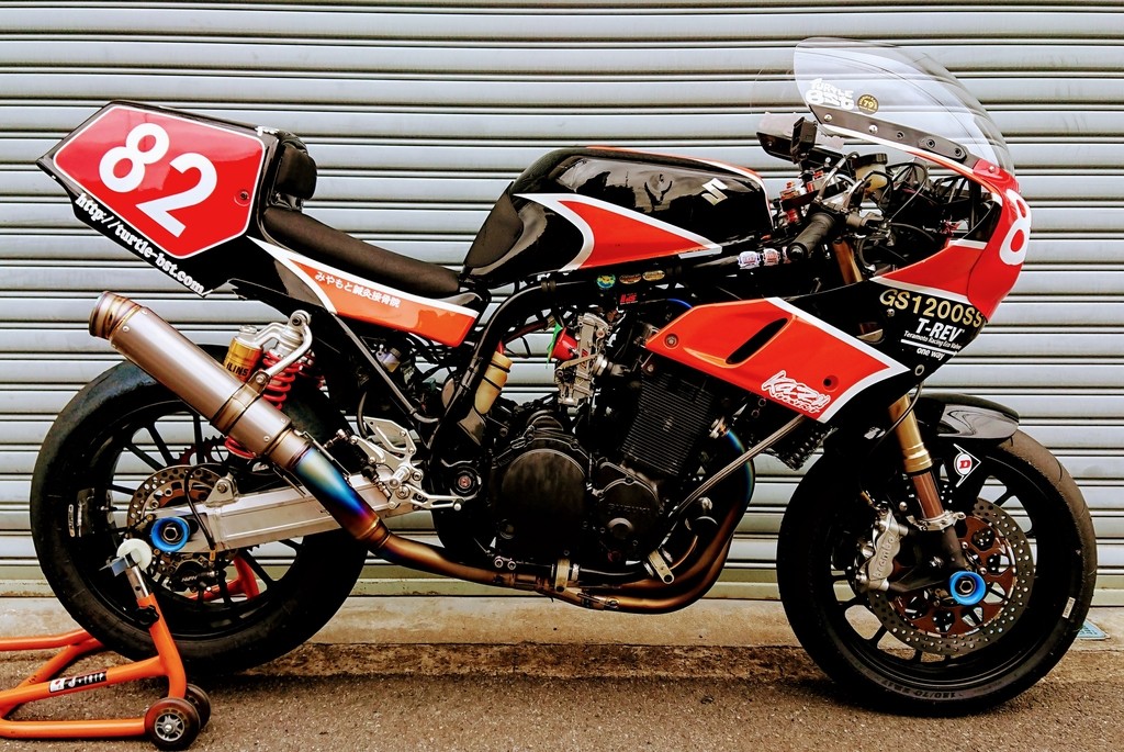 ASAHINA RACING アサヒナレーシング チタンフルEX GPフォーミュラ仕様 GS1200ss SUZUKI スズキ スリップオンマフラー マフラー