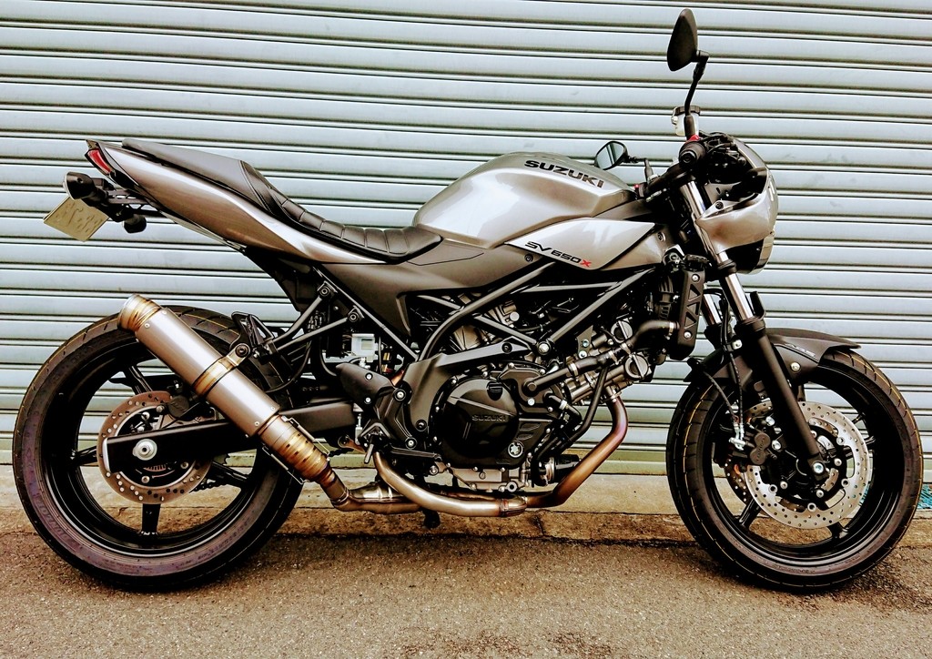 ASAHINA RACING アサヒナレーシング GPフォーミュラスリップオン SV650 SV650X SUZUKI スズキ スリップオンマフラー マフラー サイレンサー長：300mm / エンド部：ラージエンド / オプション専用バッフル：ラージエンド用