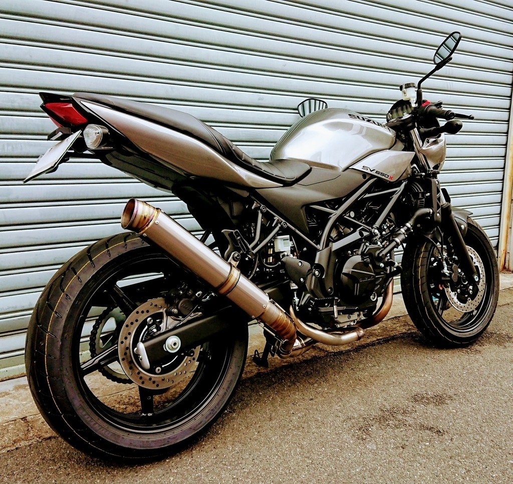 ASAHINA RACING アサヒナレーシング GPフォーミュラスリップオン SV650 SV650X SUZUKI スズキ スリップオンマフラー マフラー サイレンサー長：400mm / エンド部：ラージエンド / オプション専用バッフル：ラージエンド用