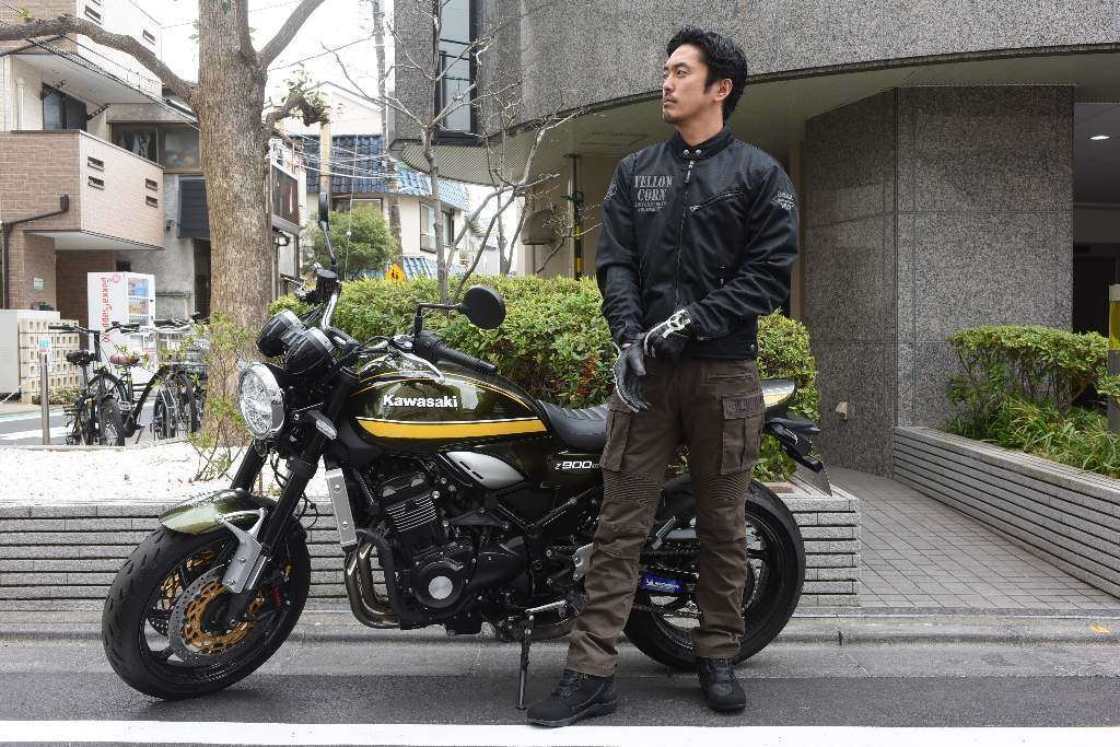 YELLOW CORN バイク ジャケット Ｍサイズ ブラック - バイクウェア・装備