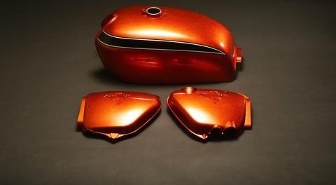 M-TEC中京 エムテック中京 タンク＆SCセット CB750K2 HONDA ホンダ フルカウル・外装セット カウル関連 外装 カラー：フレークサンライズオレンジ
