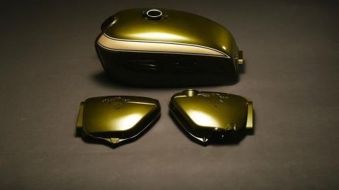M-TEC中京 エムテック中京 タンク＆SCセット CB750K2 HONDA ホンダ フルカウル・外装セット カウル関連 外装 カラー：キャンディバッカスオリーブカスタム｜ウェビック　店