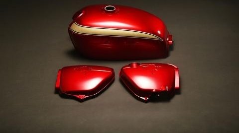 M-TEC中京 エムテック中京 タンク＆SCセット CB750K2 HONDA ホンダ フルカウル・外装セット カウル関連 外装 カラー：キャンディルビーレッド