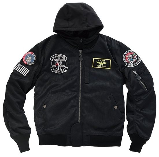 HOUSTON ヒューストン MA-1 BLACK KNIGHTS MESH M／C JAC メッシュジャケット ジャケット アパレル｜ウェビック　店