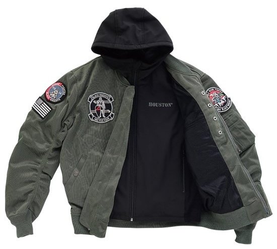 HOUSTON ヒューストン MA-1 BLACK KNIGHTS MESH M／C JAC メッシュジャケット ジャケット アパレル 20,390円