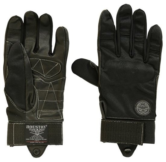 HOUSTON ヒューストン MESH／LEATHER GLOVE メッシュグローブ グローブ アパレル