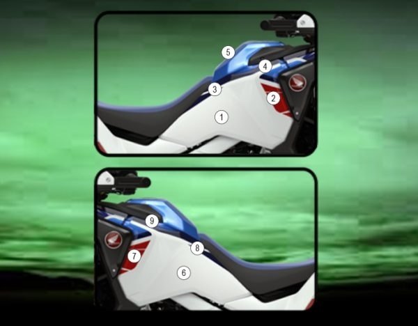 EAZI-GUARD イージーガード PPF FULL TANK PROTECTION AFRICA TWIN ADVENTURE SPORT HONDA ホンダ プロテクションフィルム・保護フィルム 外装