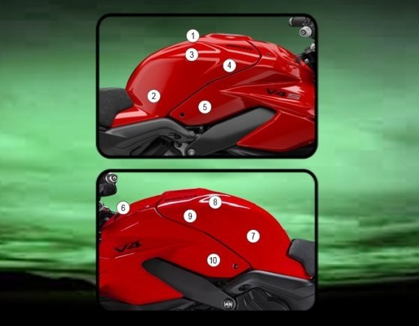 EAZI-GUARD イージーガード PPF FULL TANK PROTECTION STREETFIGHTER V4 DUCATI ドゥカティ プロテクションフィルム・保護フィルム 外装