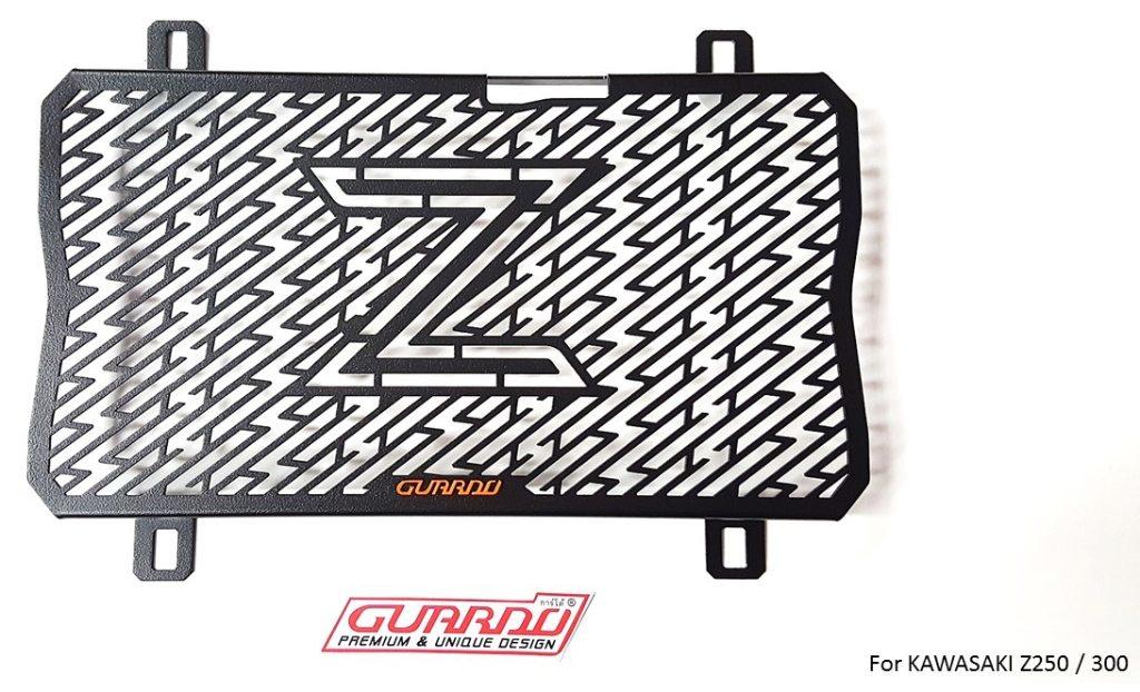 GUARDO ガルドー Stainless Steel Radiator Guard Z300 KAWASAKI カワサキ ラジエーターコアガード・オイルクーラーコアガード 冷却関連 エンジン|ウェビック 店